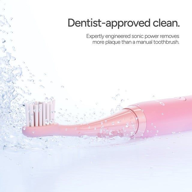 Ordo Sonic Lite Petal electric toothbrush, imported from the UK