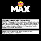 Walkers Max jalapeno and cheese flavour coated peanuts 175g (British brand)
