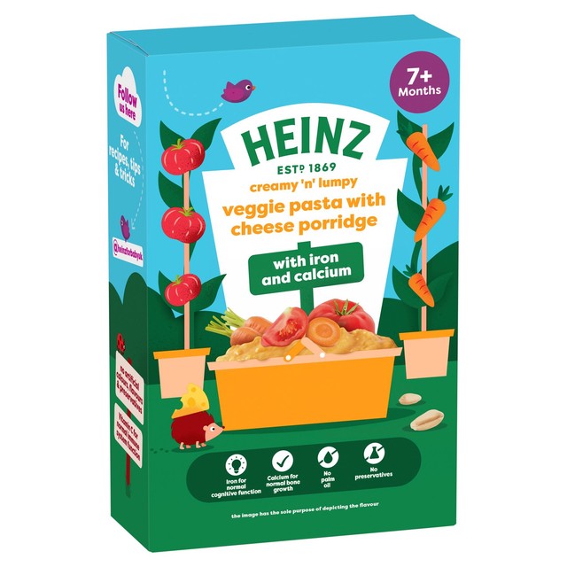 Heinz veggie pasta cheese porridge 200g, UK version