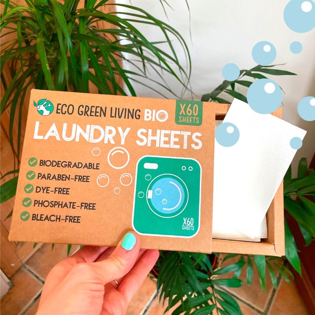 Eco Green Living non-bio laundry sheets un-scented - British product