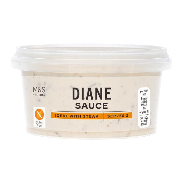 M&S Diane sauce in pot - British product