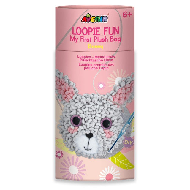 Avenir Loopie Fun Bunny Bag craft kit 16 x 18cm - British product