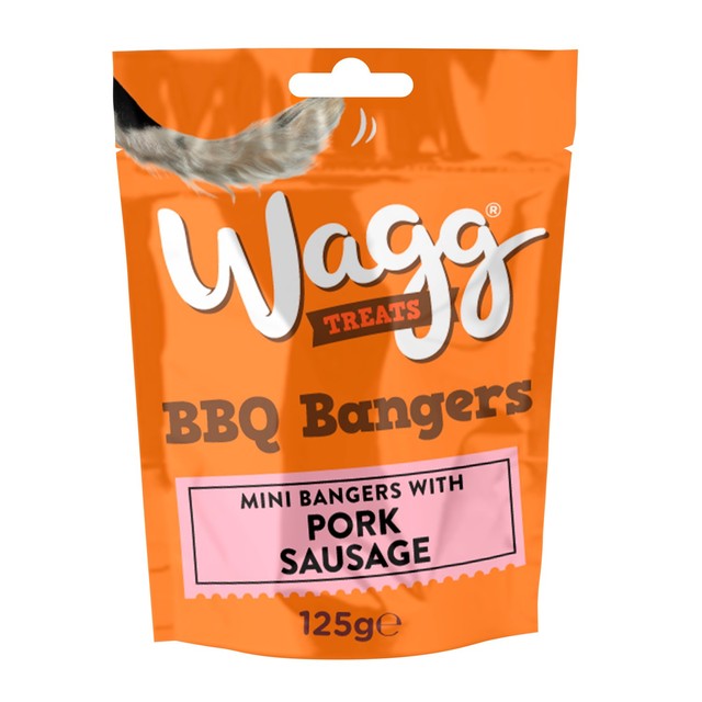 Wagg BBQ Bangers dog treats 125g (British brand)