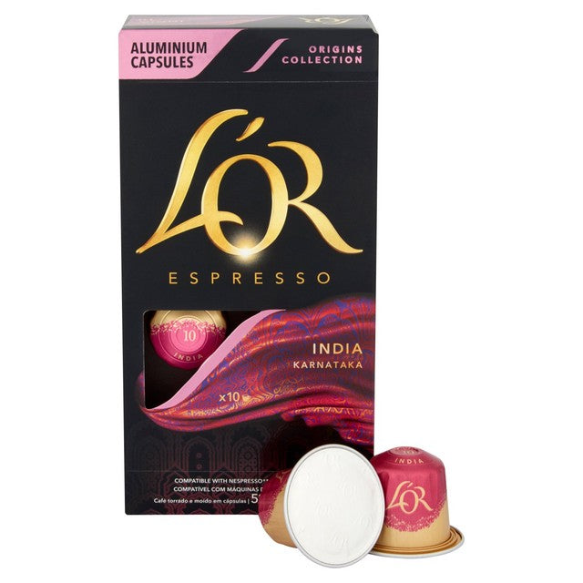 L'OR India coffee pods intensity 10 x10 pack, UK version