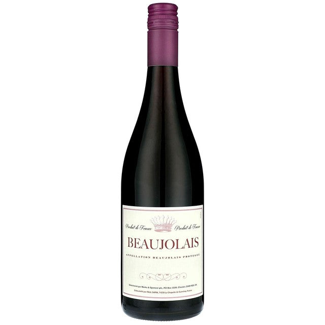 M&S Beaujolais red wine 75cl, imported from the UK