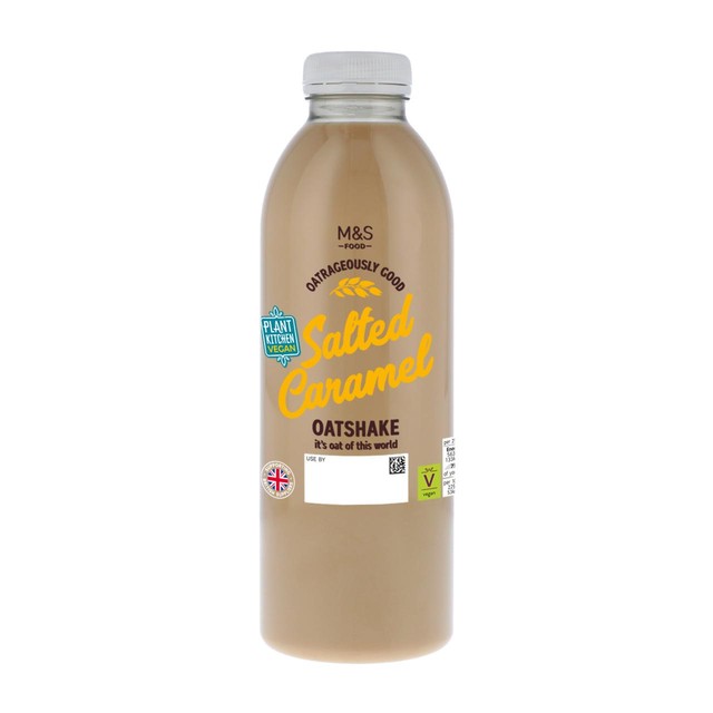 M&S Salted Caramel Oatshake 750ml, imported from the UK