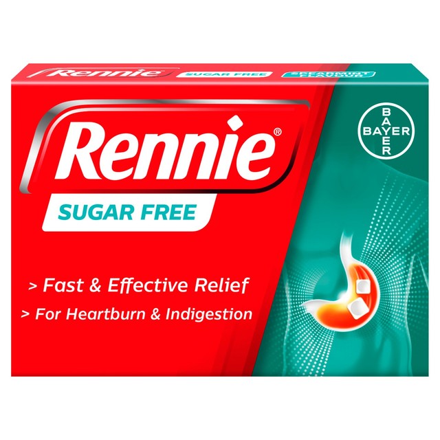 Rennie sugar free antacid tablets, imported from the UK