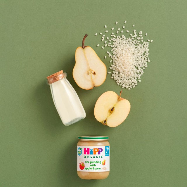 HiPP Organic Rice Pudding Apple Pear 160g, UK version