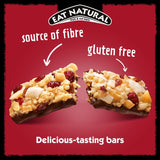Eat Natural dark chocolate cranberries macadamias snack bar 3x40g - British product