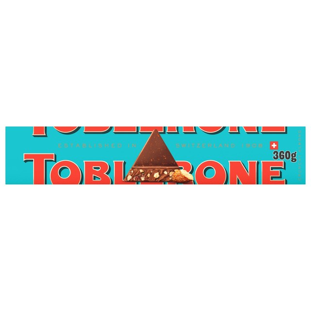 Toblerone crunchy almonds chocolate bar 360g (British brand)