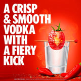 Absolut Tabasco flavoured vodka bottle - British product