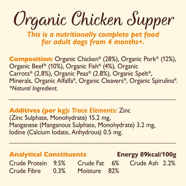 Lily's Kitchen organic dog dinners multipack 10x150g - British product