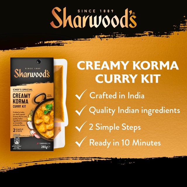 Sharwood's Korma Indian curry sauce kit, UK version