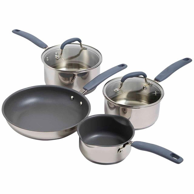 M&S pan set silver one size, imported from the UK