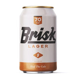 Brisk 70 calorie lager 330ml - British product