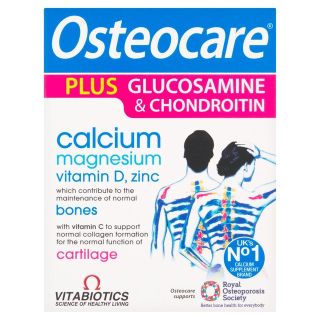 Vitabiotics Osteocare Plus Glucosamine Chondroitin tablets (British brand)