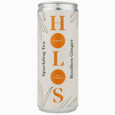 M&S HOLOS Organic Sparkling Tea Rooibos Ginger 250ml Can- Buy online at McGrocer