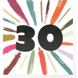 Caroline Gardner Birthday Card Age 30 14.5 x 14cm - British product