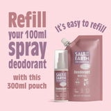 Salt of the Earth lavender and vanilla natural deodorant spray refill 300ml (British brand)