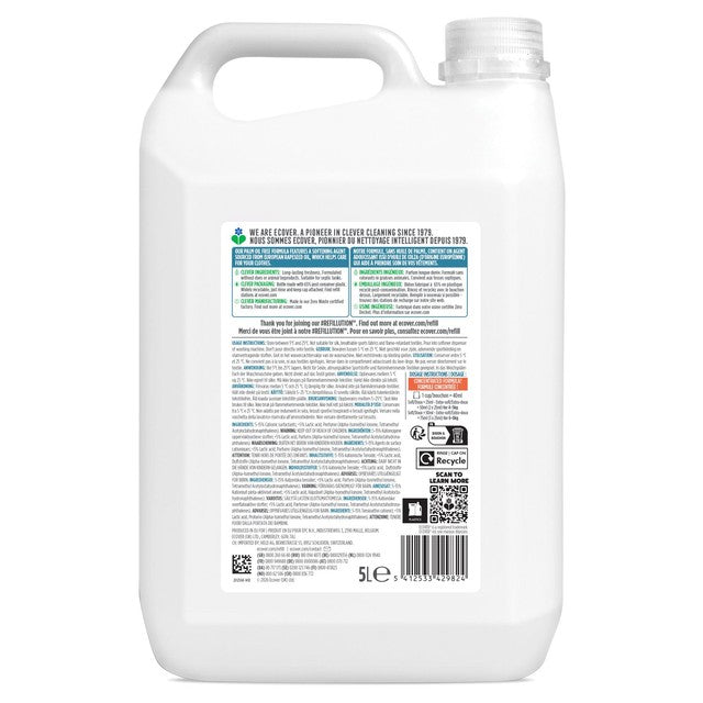 Ecover fabric softener rose and bergamot 200 washes - British product