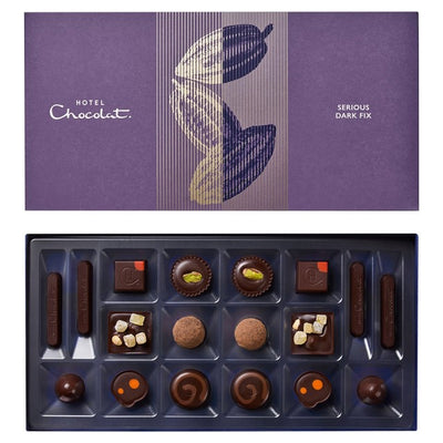 M&S Hotel Chocolat Serious Dark Fix Chocolate Box- Buy online at McGrocer