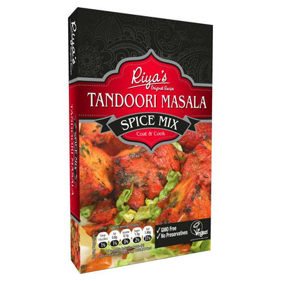 Sainsburys Riyas Original Oppskrift Tandoori Masala Krydderblanding Paner Kok 80g- Kjøp online hos McGrocer