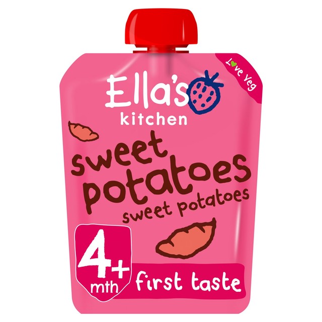 Ella's Kitchen sweet potatoes first tastes baby food pouch 70g (British brand)