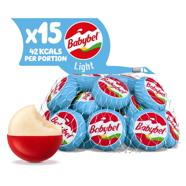 Babybel Mini Babybel Light cheese snacks 15 x 20g, imported from the UK