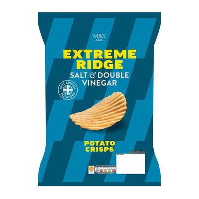M&S M&S Salt & Double Vinegar Extreme Ridge Cut Potato Crisps 150g – Jetzt bei McGrocer online kaufen
