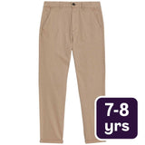 M&S boys cotton-rich chinos in stone size 7-8 years, imported from the UK