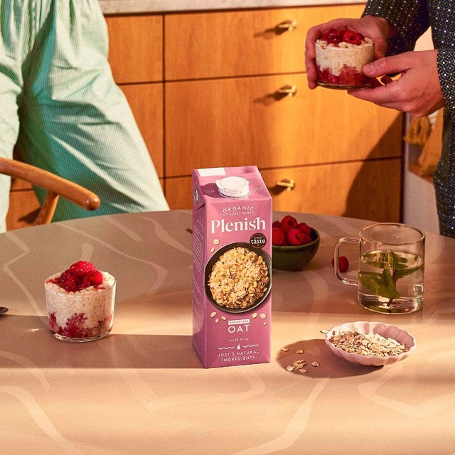 Plenish Organic Gluten Free Oat Drink 1L imported from the UK
