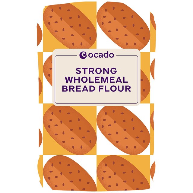 Ocado Strong Wholemeal Bread Flour 1.5kg, imported from the UK