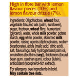 Fibre One Lemon Drizzle Squares 4 x 24g - British product