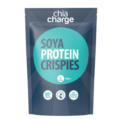 Chia Charge Soya Protein Crispies 80 % vegansk proteinsnack 250 g