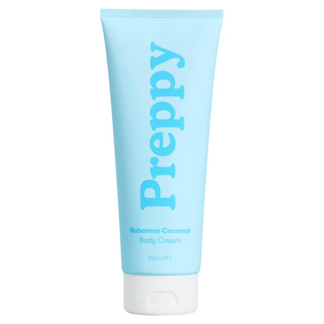 Preppy Body Cream Bahamas Coconut 250ml, imported from the UK