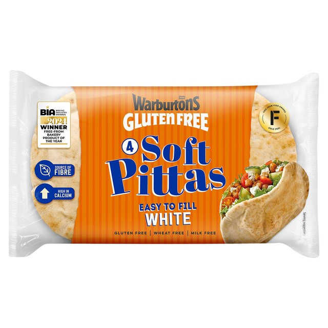 Warburtons soft white pitta breads 240g (British brand)