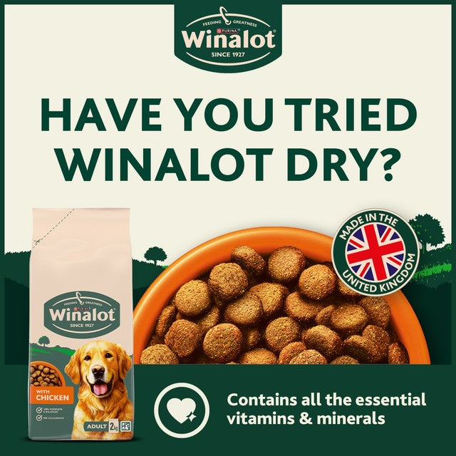 Winalot wet dog food meaty chunks in gravy for small dogs, UK version