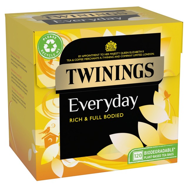 Twinings Everyday black tea bags 120 count (British brand)