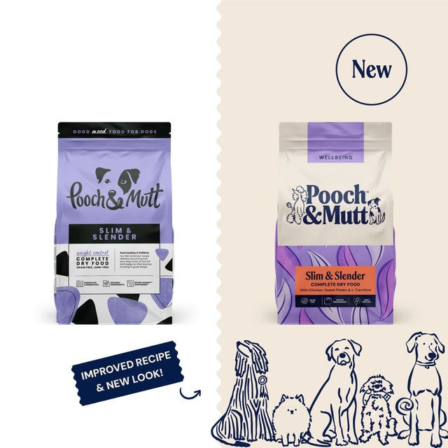 Pooch & Mutt Slim & Slender dog food 10kg, imported from the UK