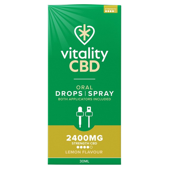 Vitality CBD lemon flavour CBD oil spray 30ml (British brand)