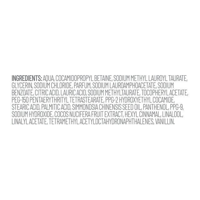 Dove Jojoba Oil and Coconut Milk body wash, UK version