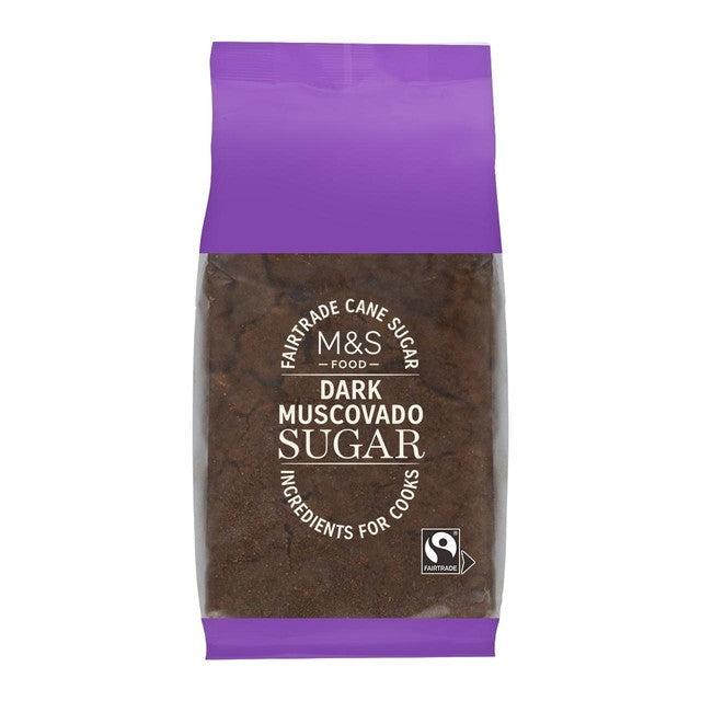 M&S Dark Muscovado sugar 500g, imported from the UK