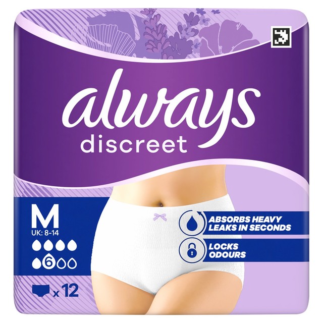Always Discreet Incontinence Pants Size M - British product