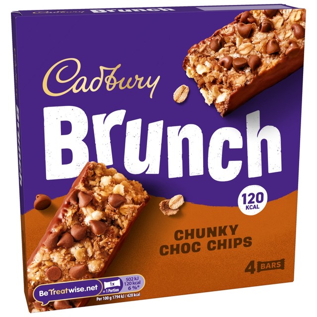 Cadbury chocolate chip cereal bar 112g - British product