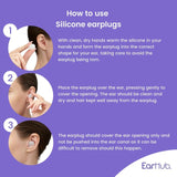 EarHub Sleepwell Soft Silicone Earplugs 12 pair - British product