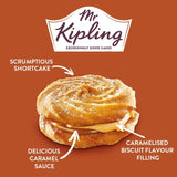 Mr Kipling caramelised biscuit whirls 6 pack, imported from the UK