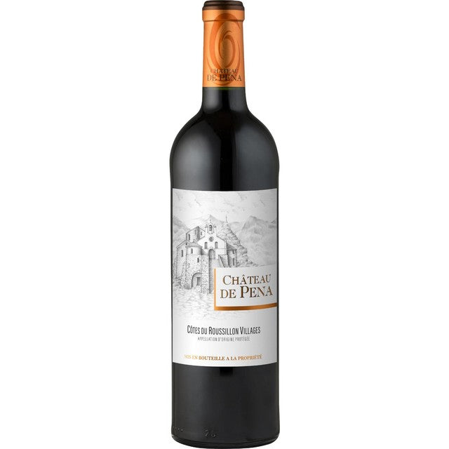 Chateau Pena red wine Cotes Du Roussillon Villages 75cl - British product