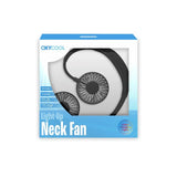 Oxycool portable wireless neck fan with lights, UK version