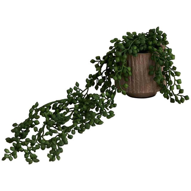 M&S artificial string of pearls ceramic pot, imported from the UK