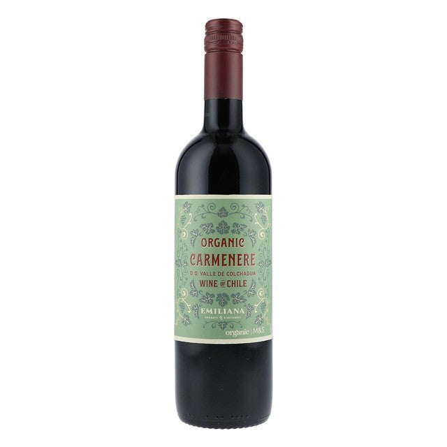 M&S organic Carmenere red wine - British product